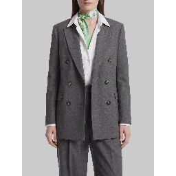 Anthracite double-breasted jacket