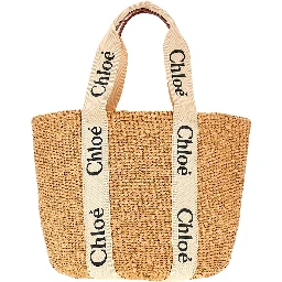 'Woody' large basket bag