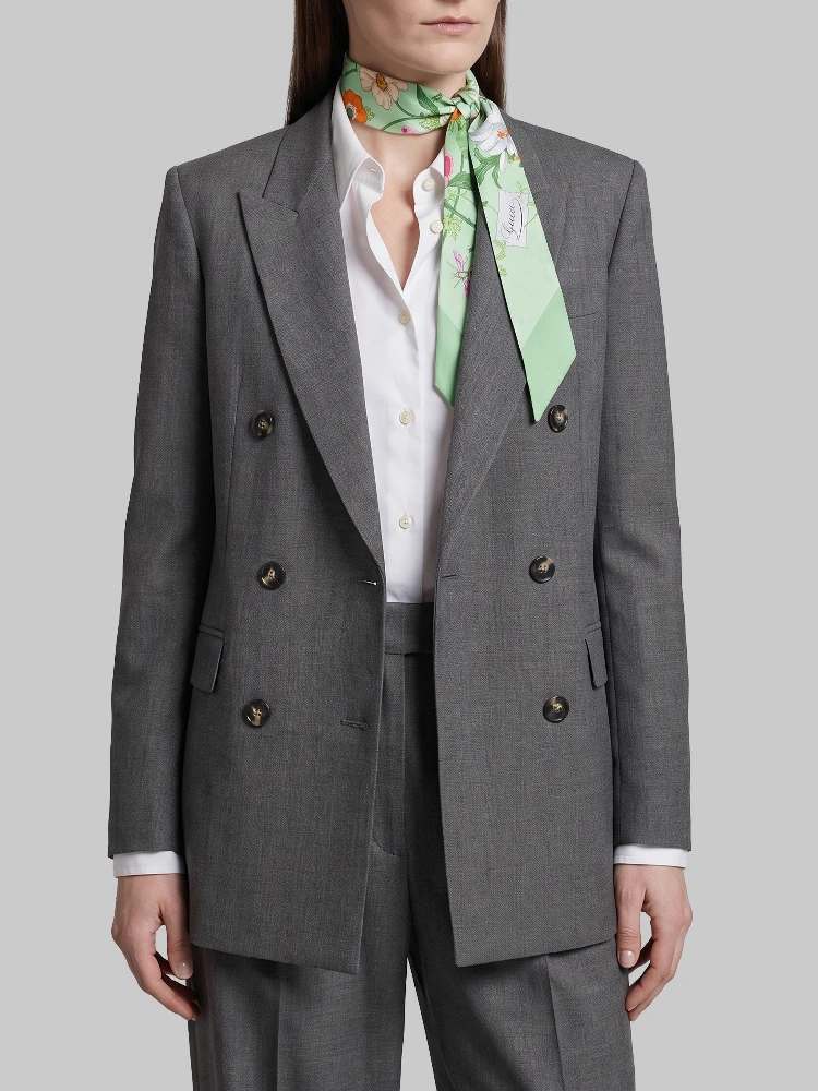 Anthracite double-breasted jacket alternative