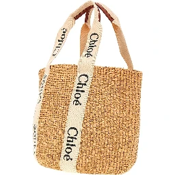 'Woody' large basket bag