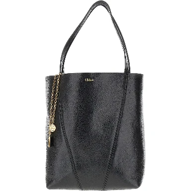 Grained leather medium 'Spin' bag