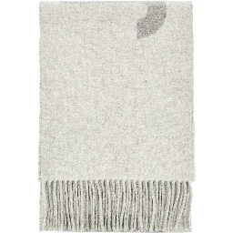 Jacquard logo wool scarf
