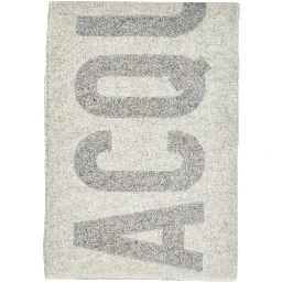 Jacquard logo wool scarf