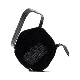 Grained leather medium 'Spin' bag