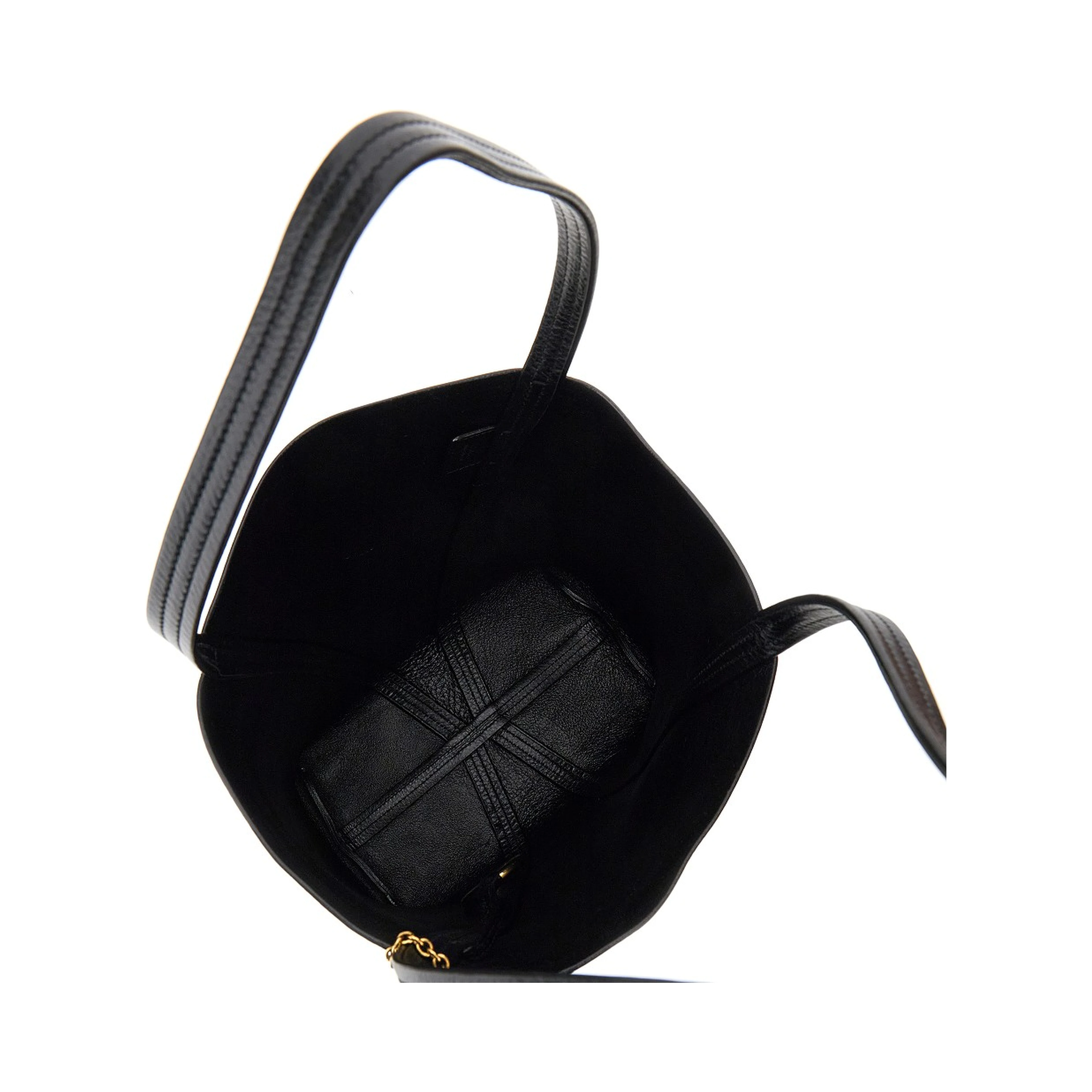 Grained leather medium 'Spin' bag