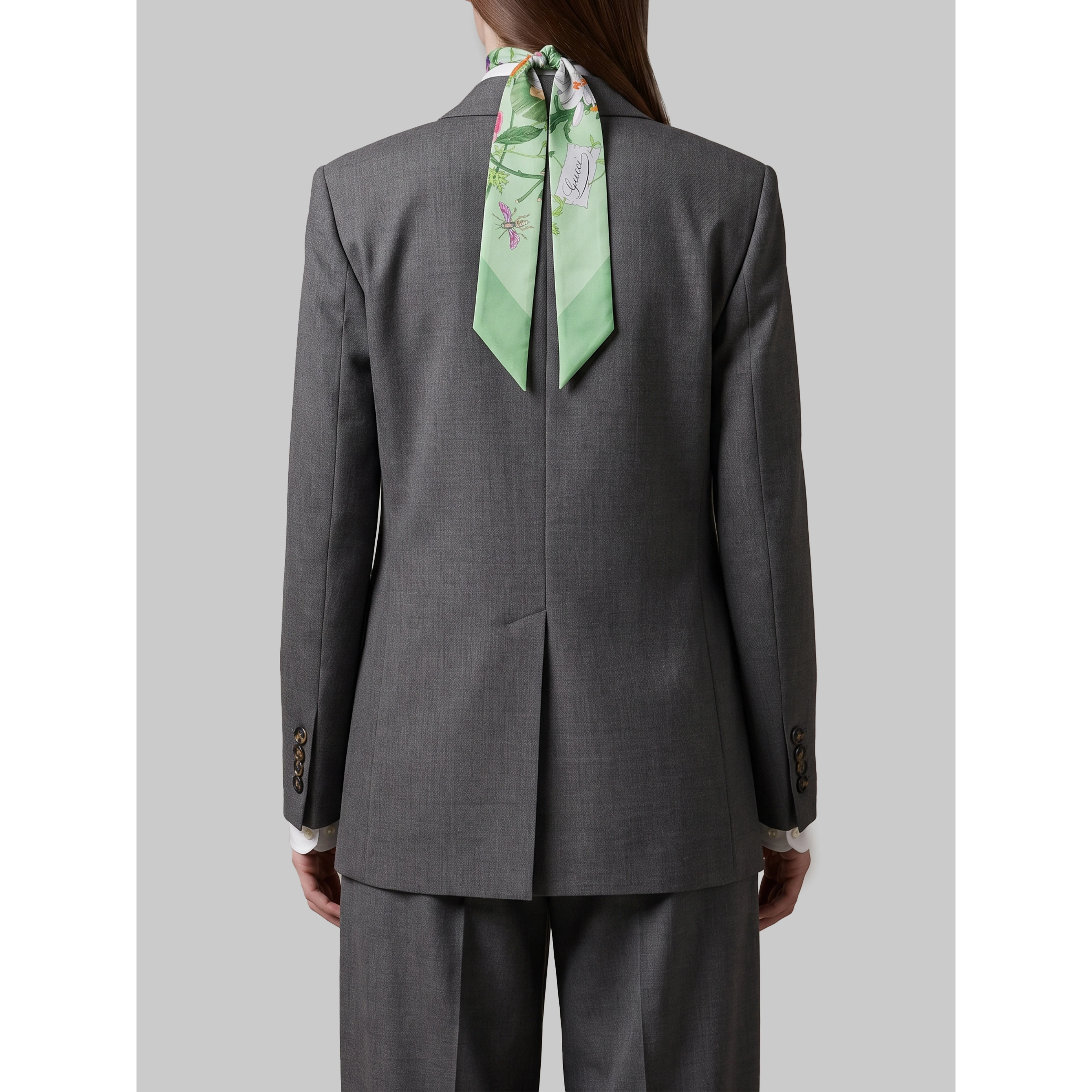 Anthracite double-breasted jacket