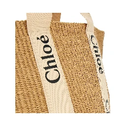 'Woody' large basket bag