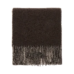 Jacquard logo wool scarf