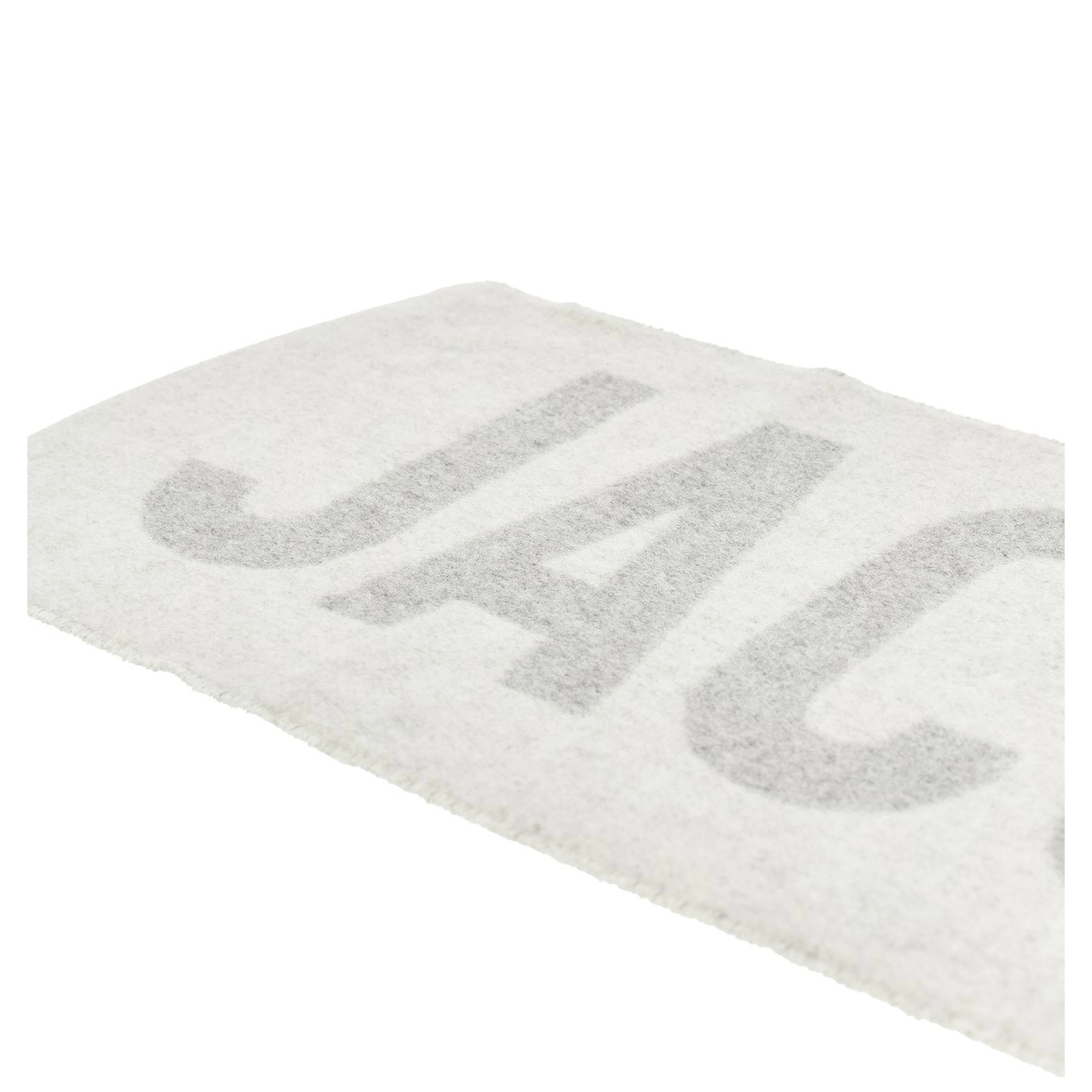 Jacquard logo wool scarf