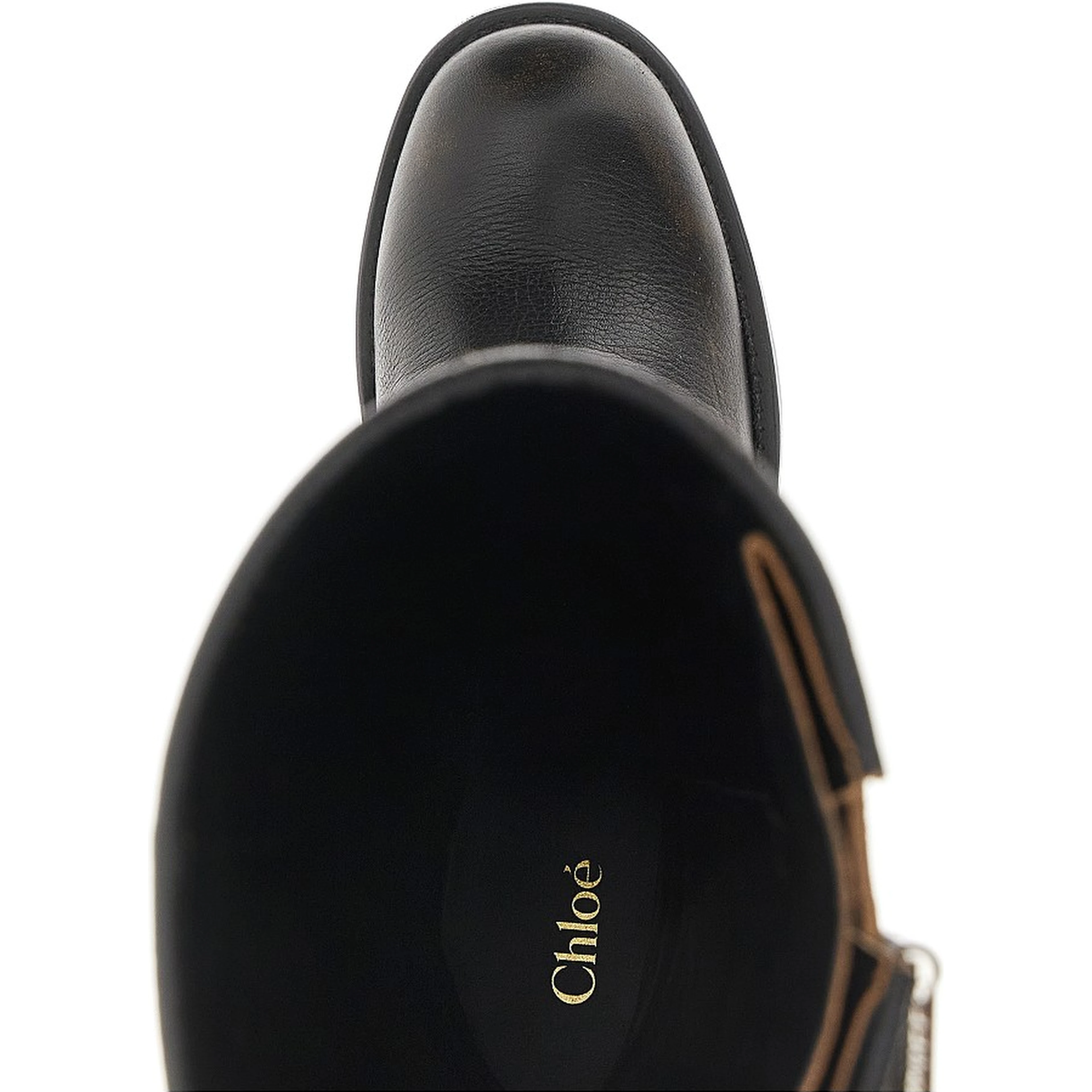 'Dakota' grained leather boots
