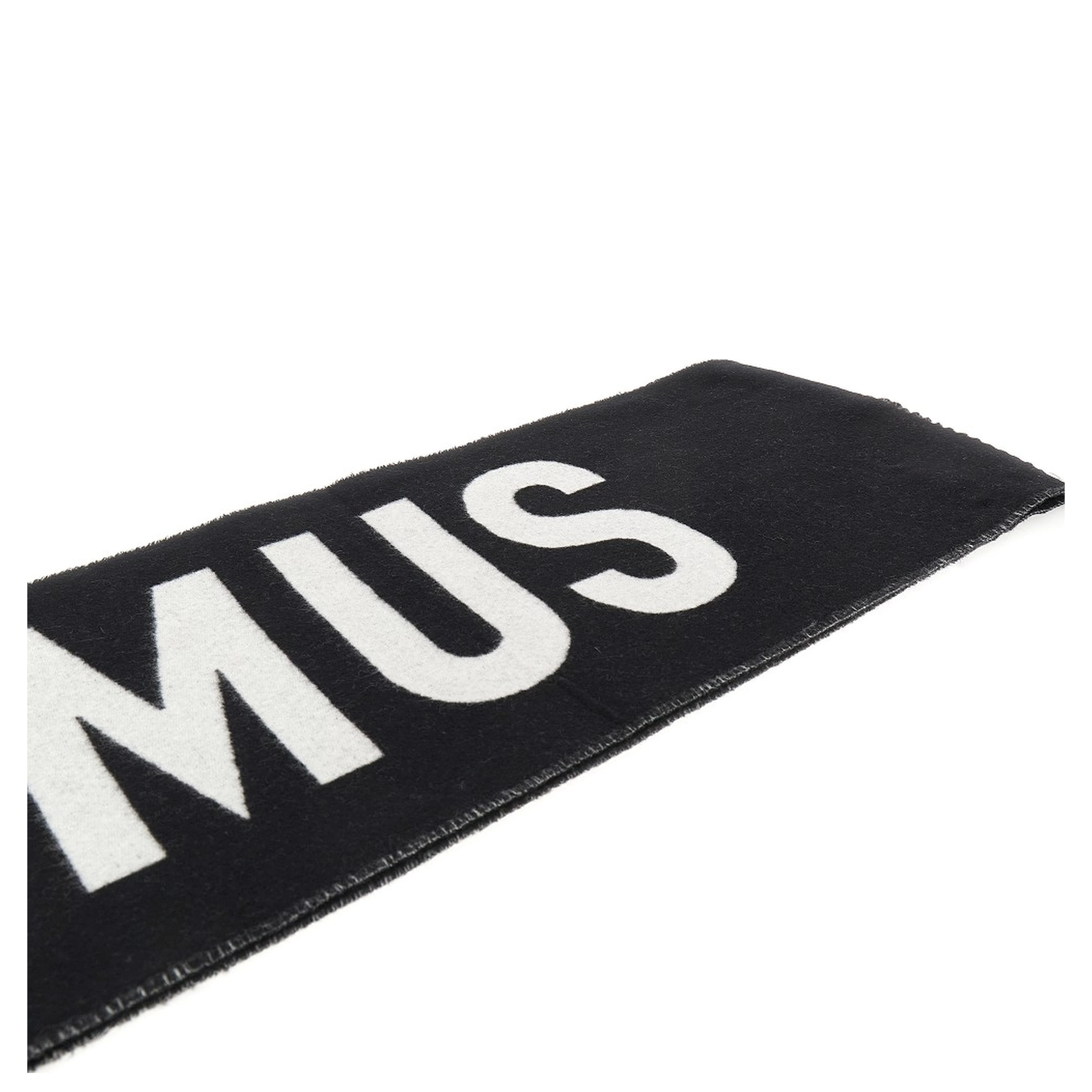 Jacquard logo wool scarf