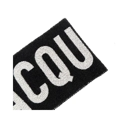 Jacquard logo wool scarf