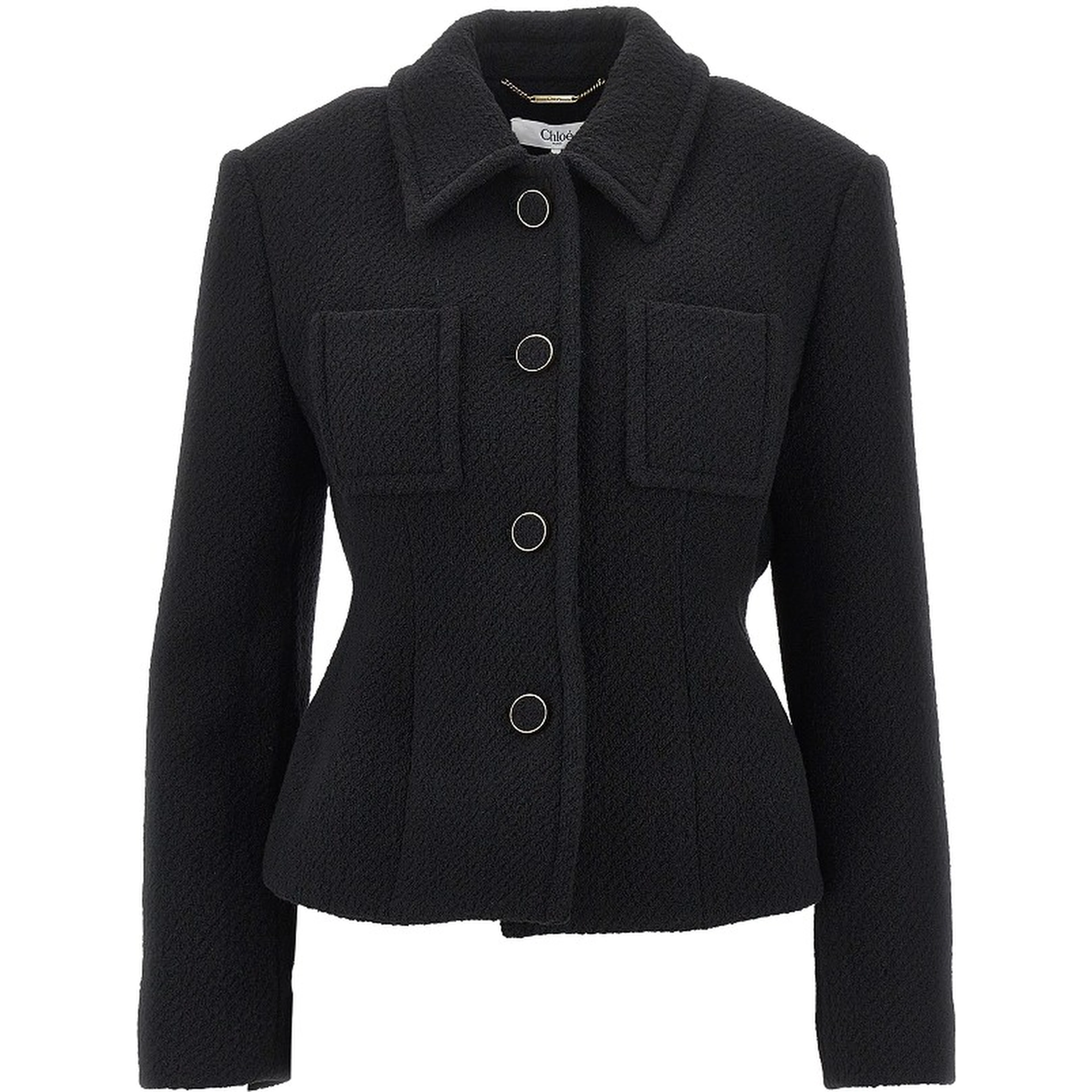 Bouclé wool Slim Fit jacket