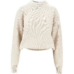 Logo intarsia merino wool sweater