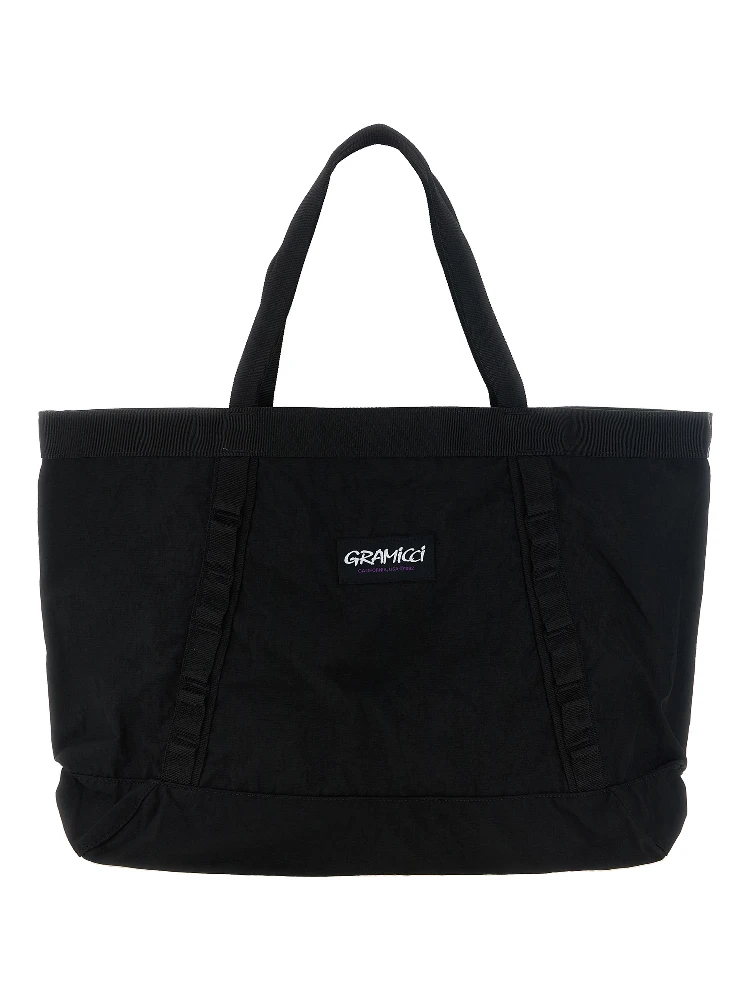Black Nylon Tote Bag