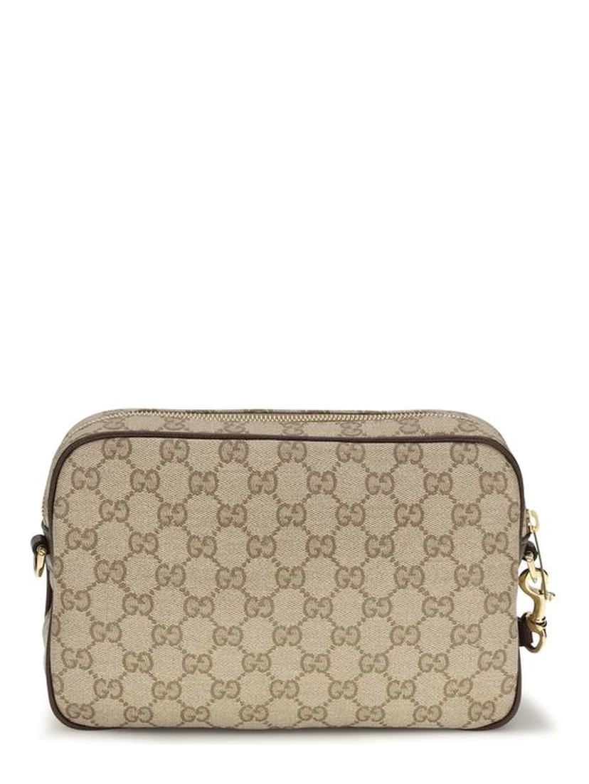 Beige Fabric Shoulder Bag