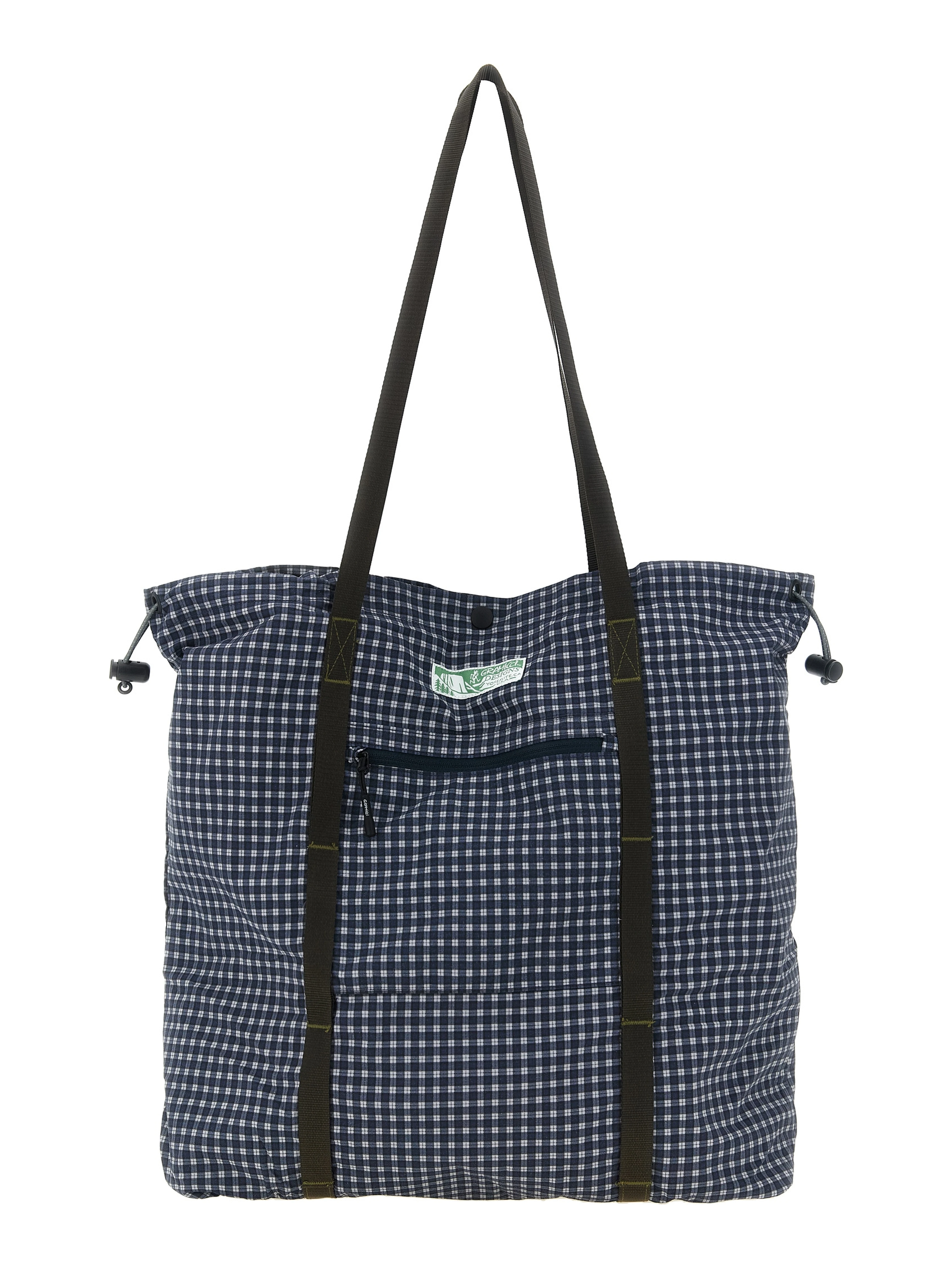 Blue Nylon Tote Bag
