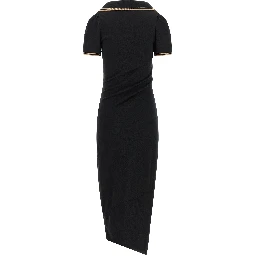Black Cotton Midi Dress