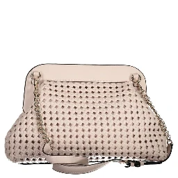 Pink Polyurethane Women's Handbag