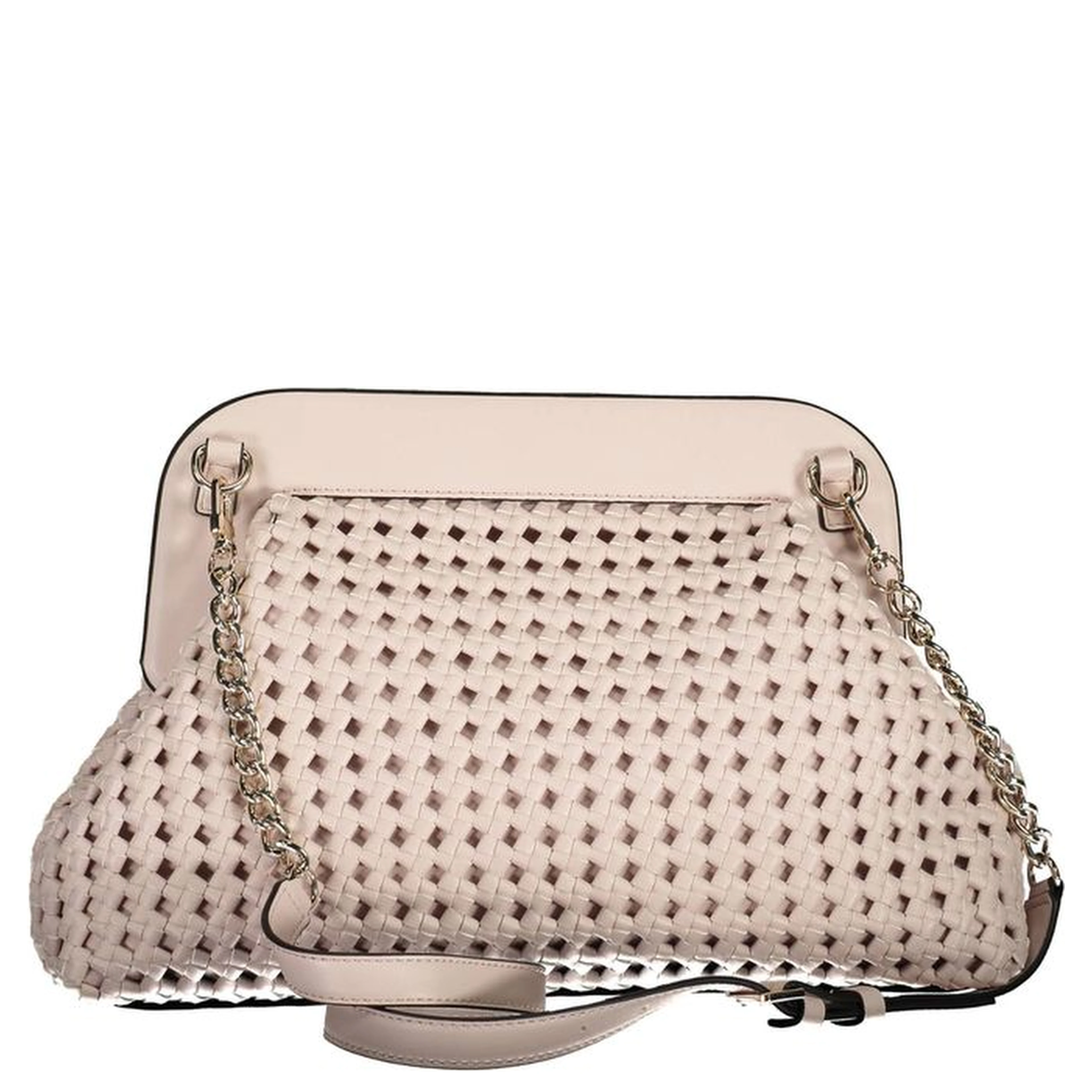 Pink Polyurethane Women's Handbag