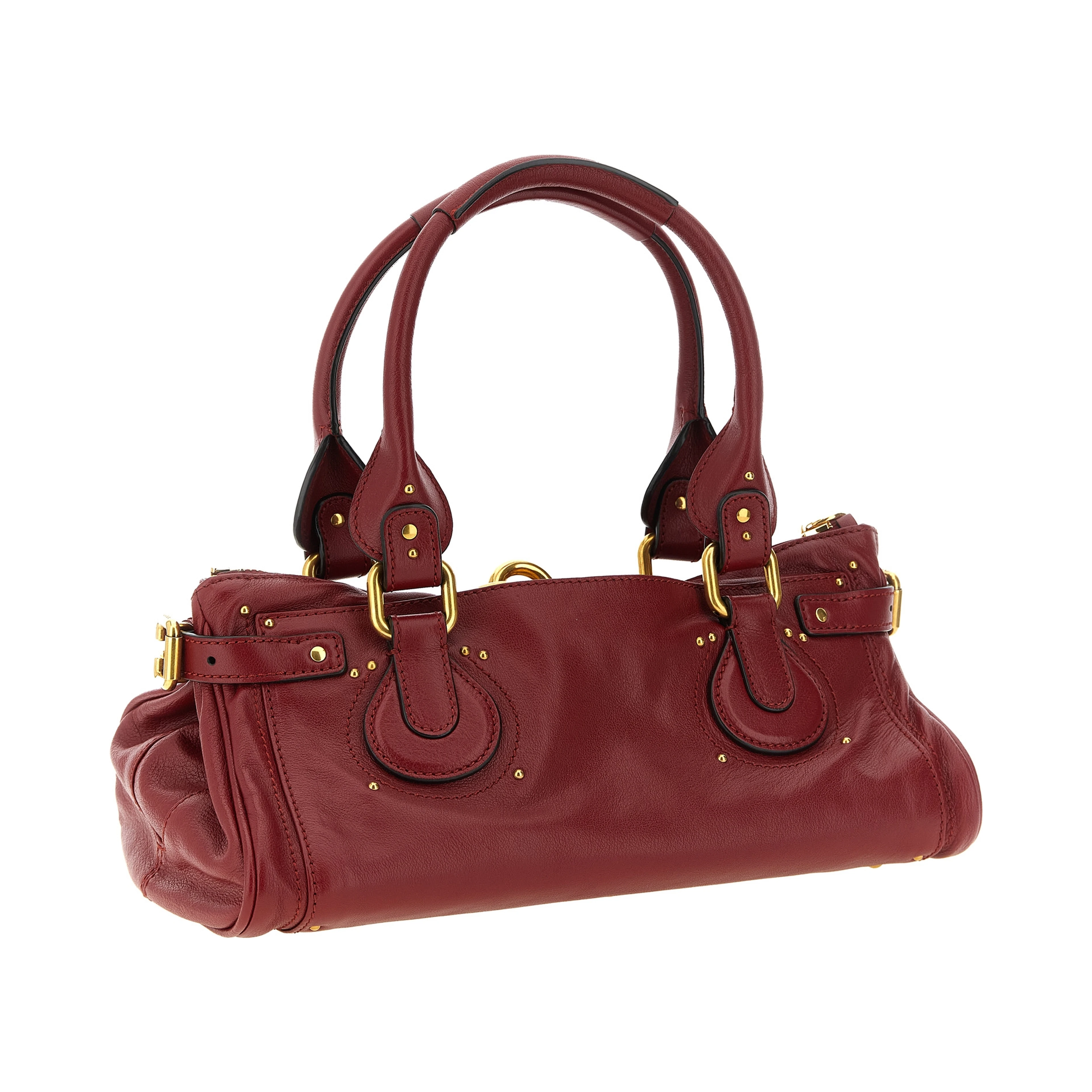 Bordeaux Buffalo Leather Shoulder Bag