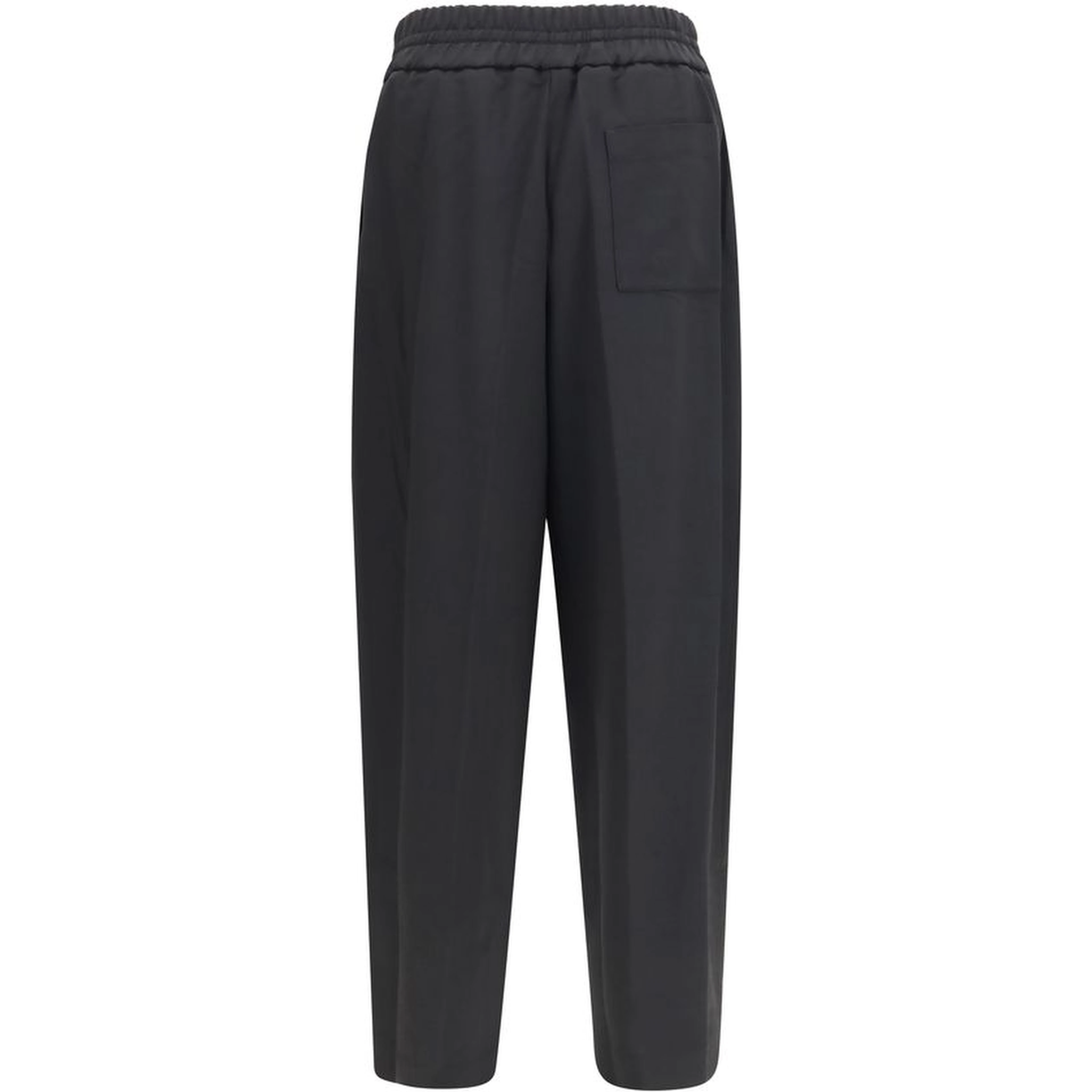 Black Wool Oves Aries Casual Pants