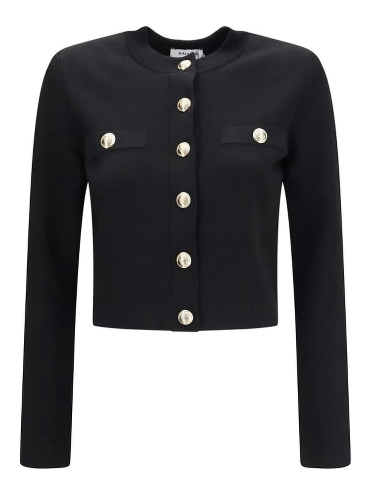 Black Viscose Cardigan