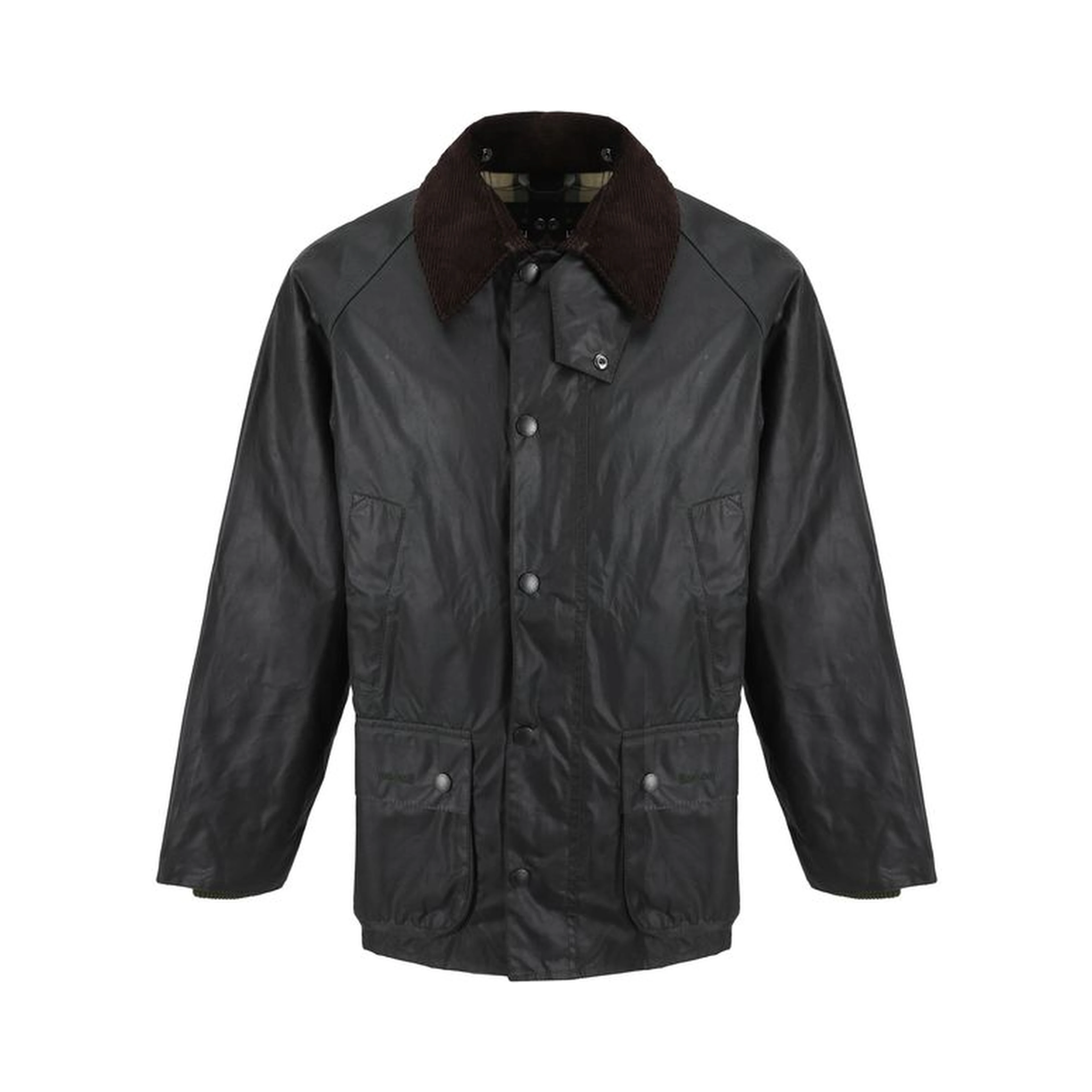 Black Cotton Full-Length Jacket