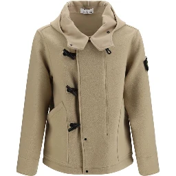 Beige Wool Oves Aries Full-Length Jacket