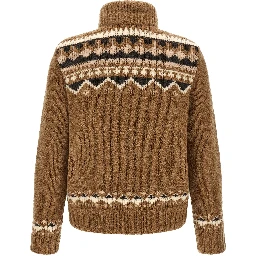 Brown Virgin Wool Cardigan