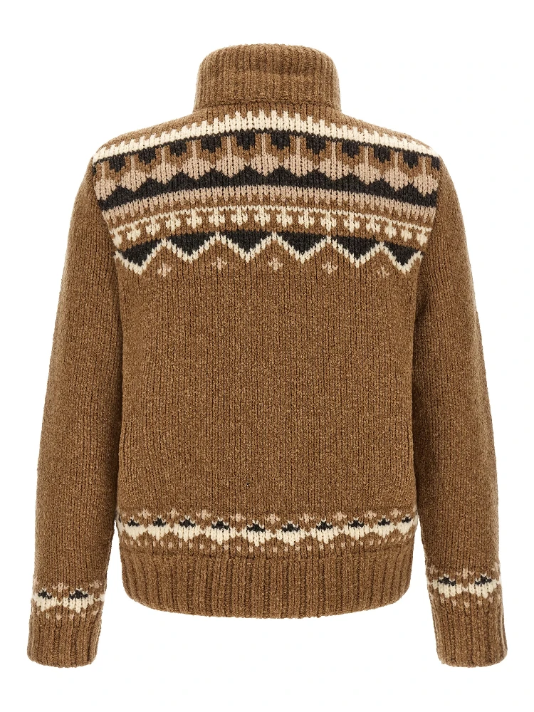 Brown Virgin Wool Cardigan alternative