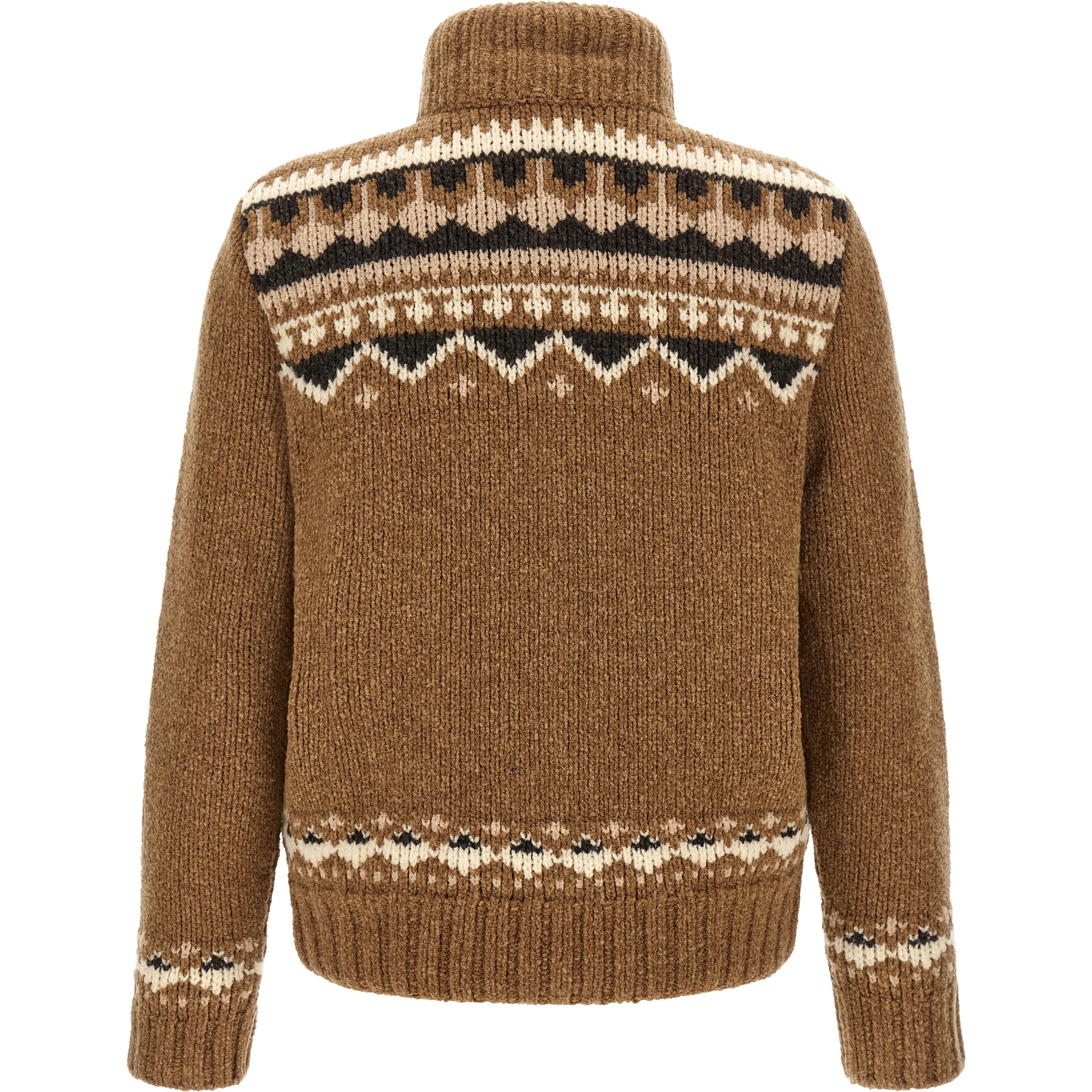 Brown Virgin Wool Cardigan