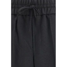 Black Wool Oves Aries Casual Pants