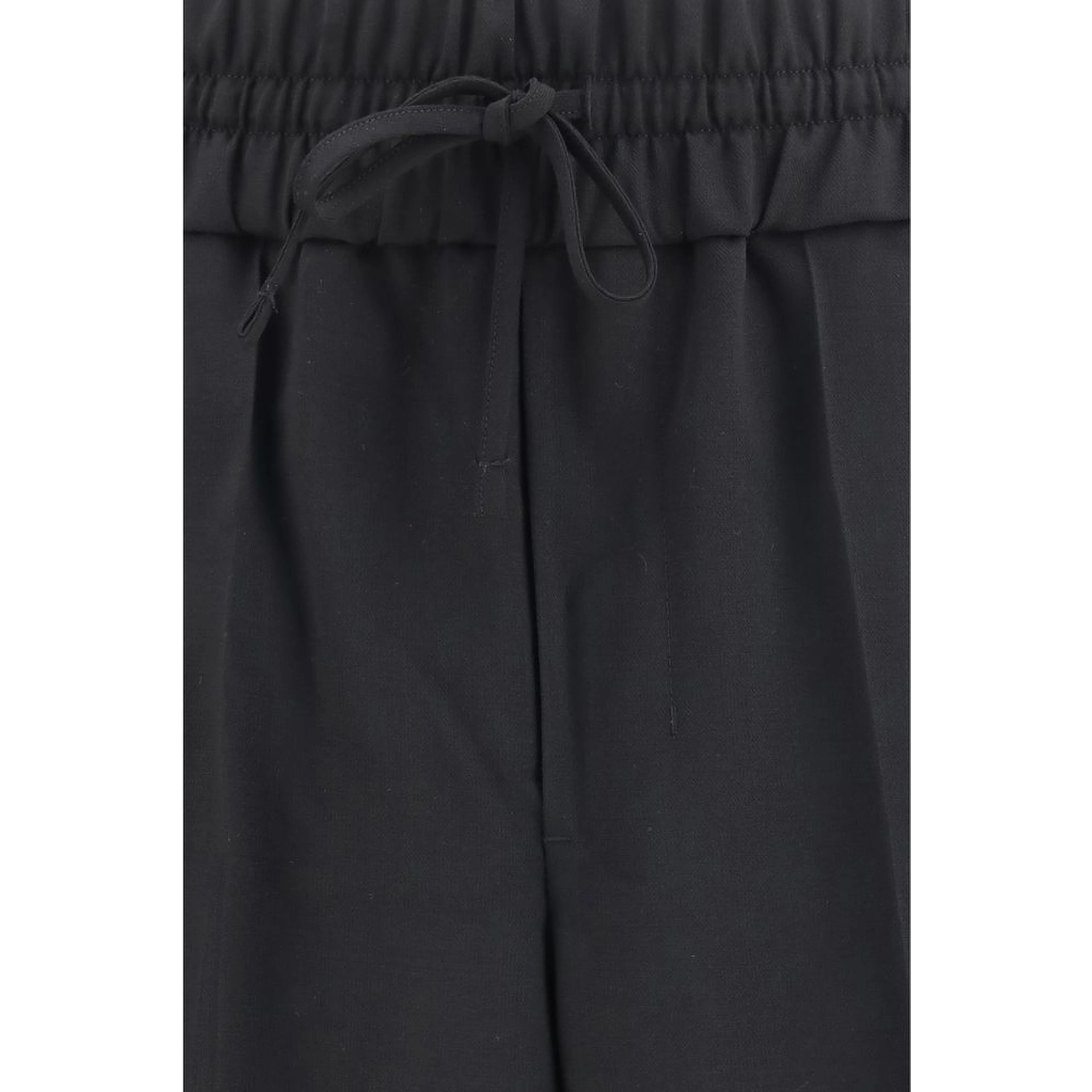 Black Wool Oves Aries Casual Pants