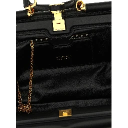 Black Lamb Leather Handbag
