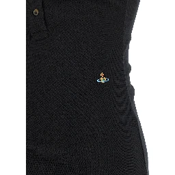 Black Cotton Midi Dress