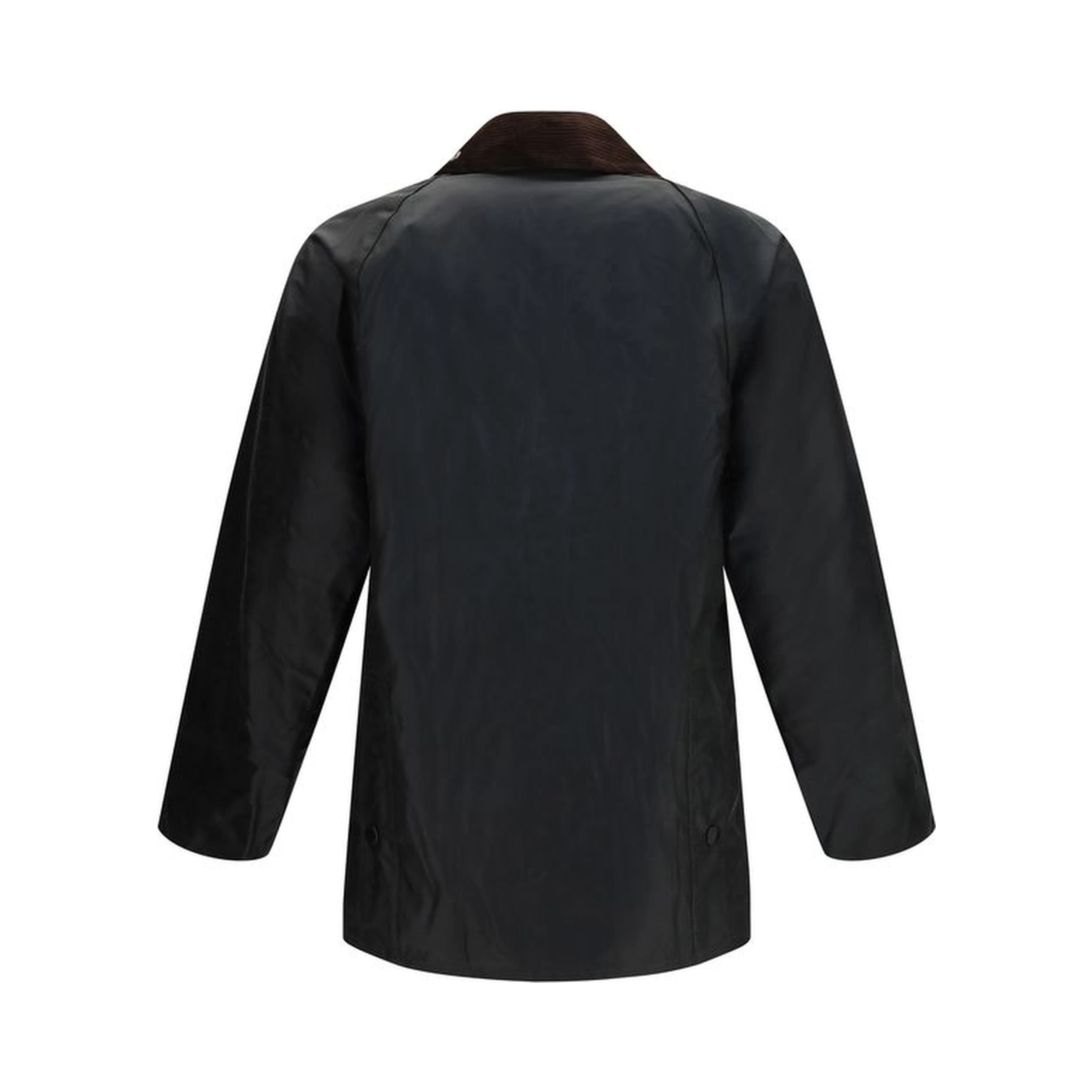 Black Cotton Full-Length Jacket