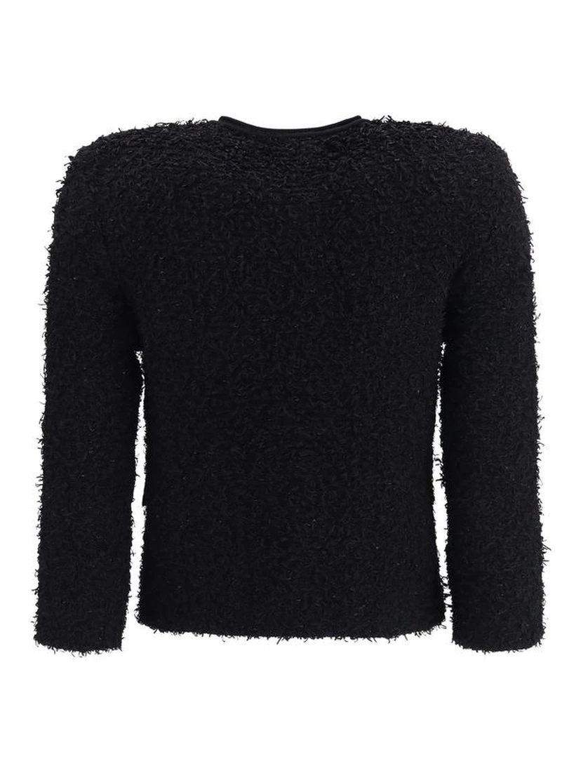 Black Viscose Shell Jacket