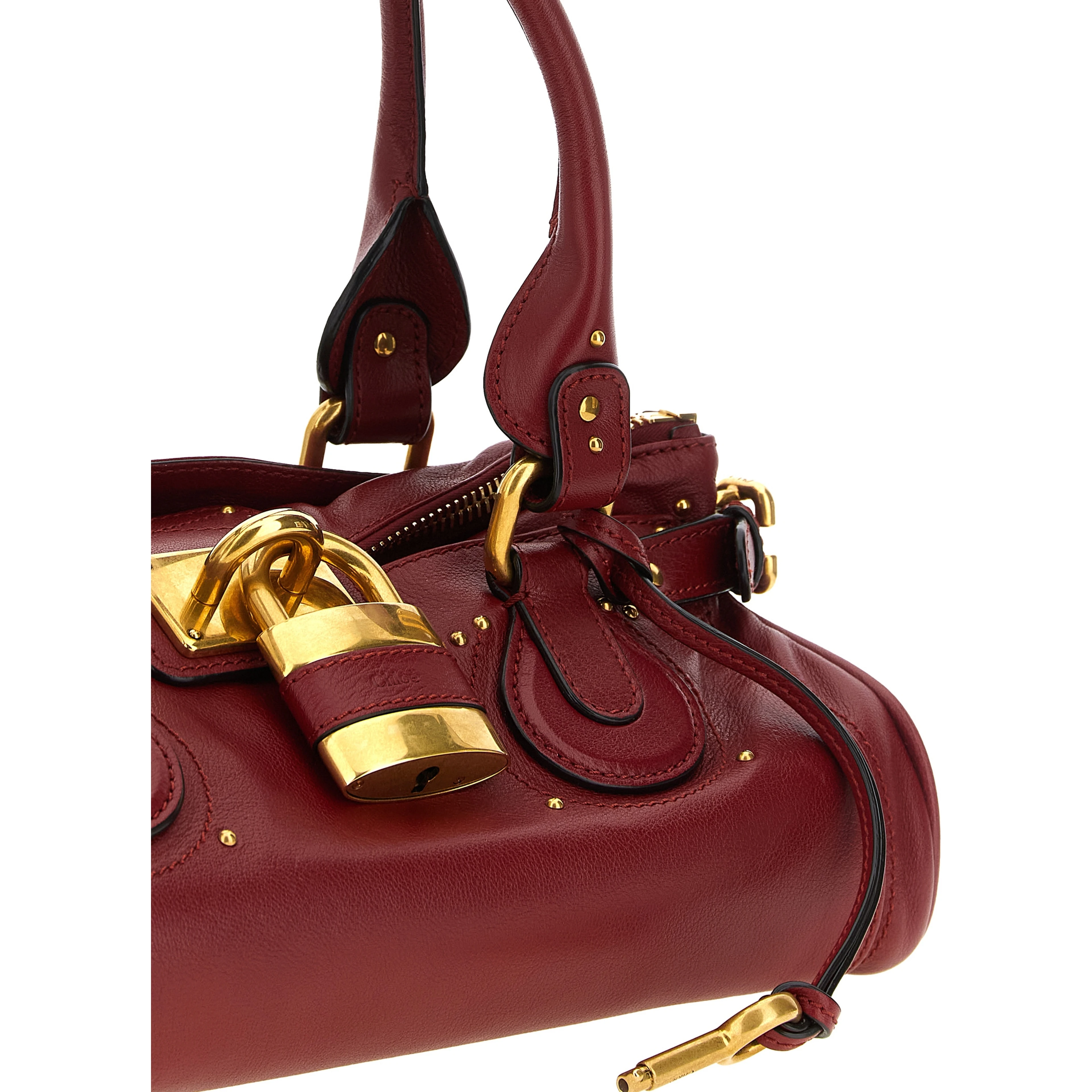 Bordeaux Buffalo Leather Shoulder Bag