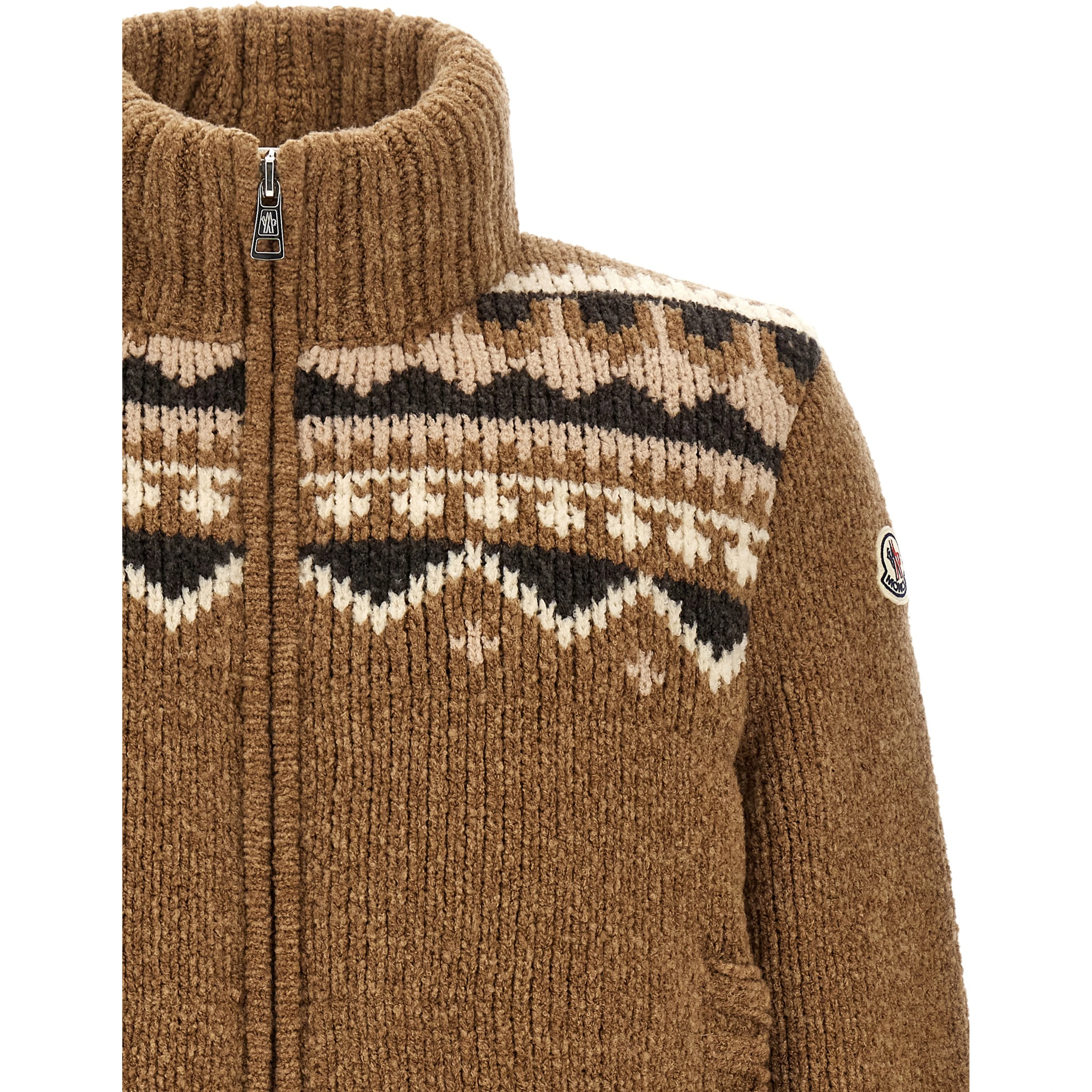 Brown Virgin Wool Cardigan