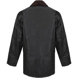 Black Cotton Full-Length Jacket