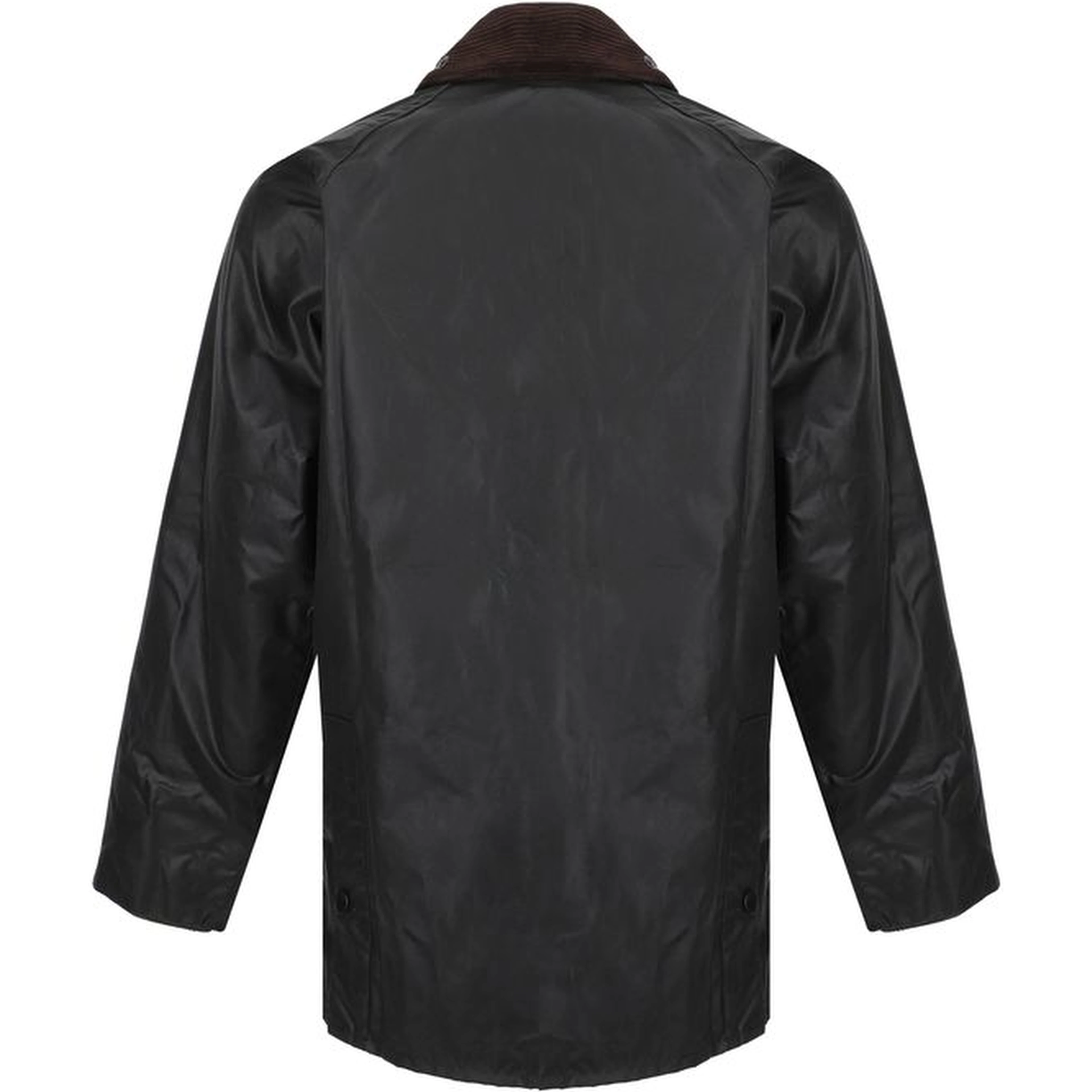 Black Cotton Full-Length Jacket