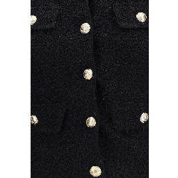 Black Viscose Shell Jacket