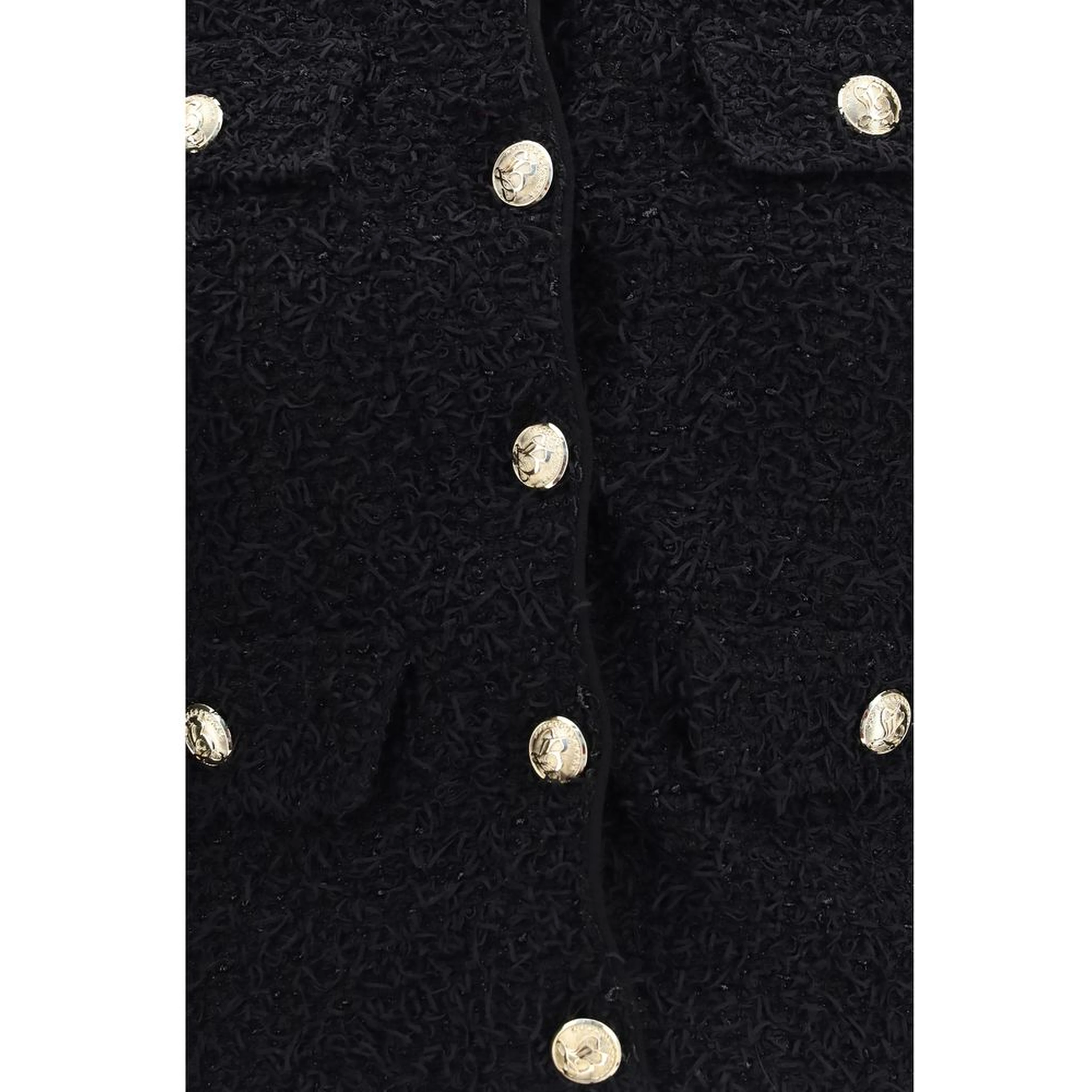 Black Viscose Shell Jacket