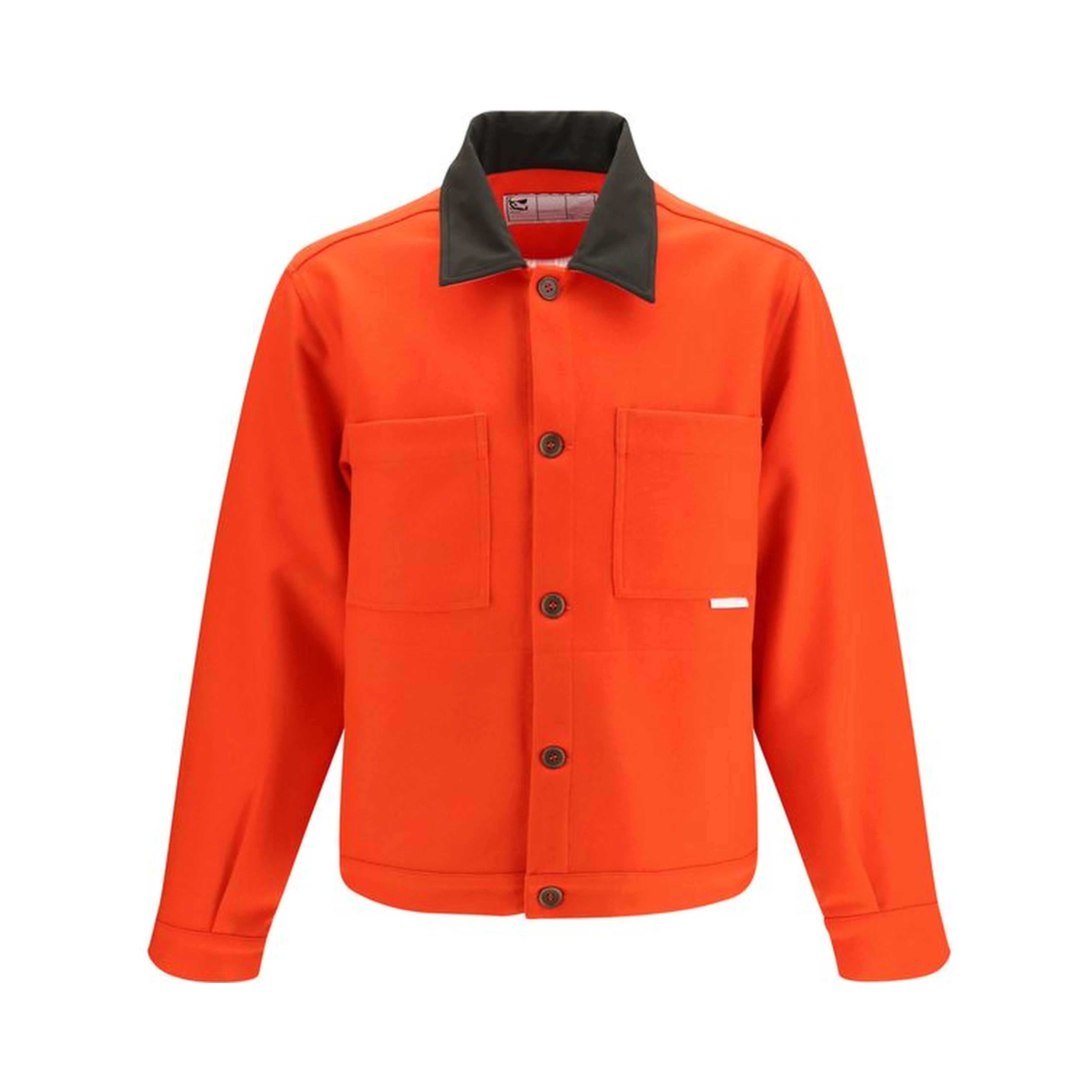 Red Wool Oves Aries Full-Length Jacket