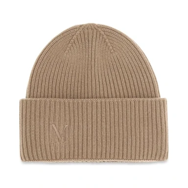Beige Cashmere Beanie