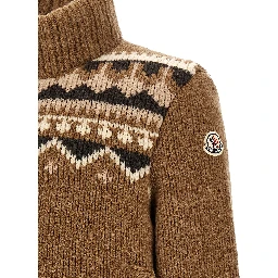 Brown Virgin Wool Cardigan