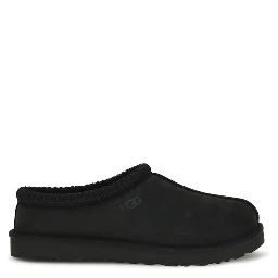 Black Nubuc Leather Clogs