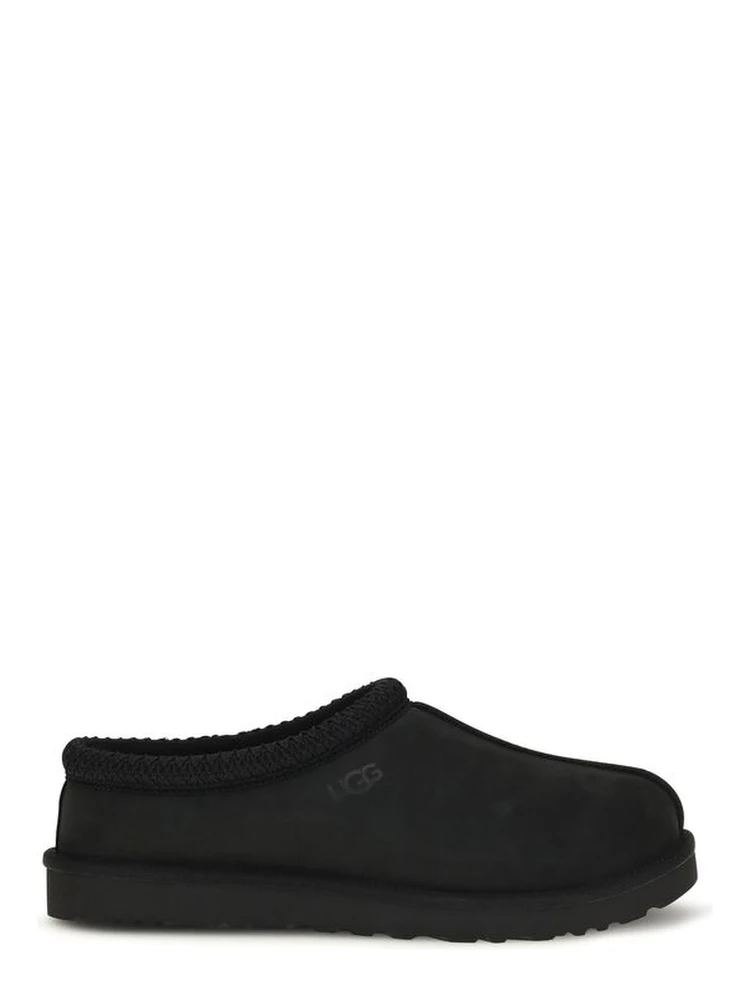Black Nubuc Leather Clogs