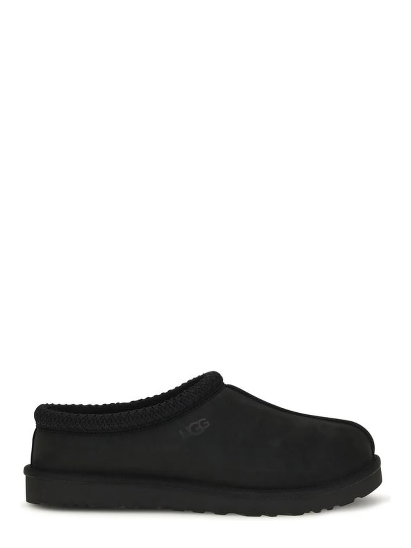 Black Nubuc Leather Clogs